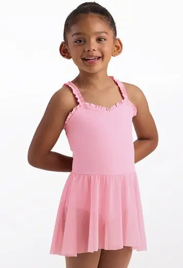 Kids Ruffled Trim Dress 19193