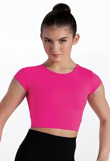 Cap Sleeve Crop Tee 19379