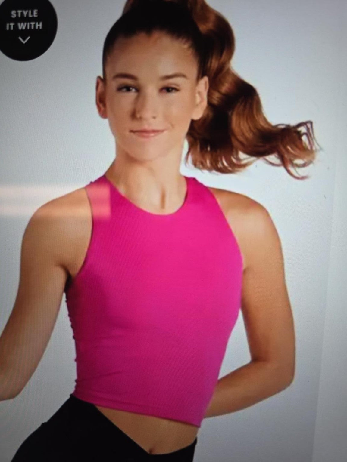 Cropped Racerback Tank