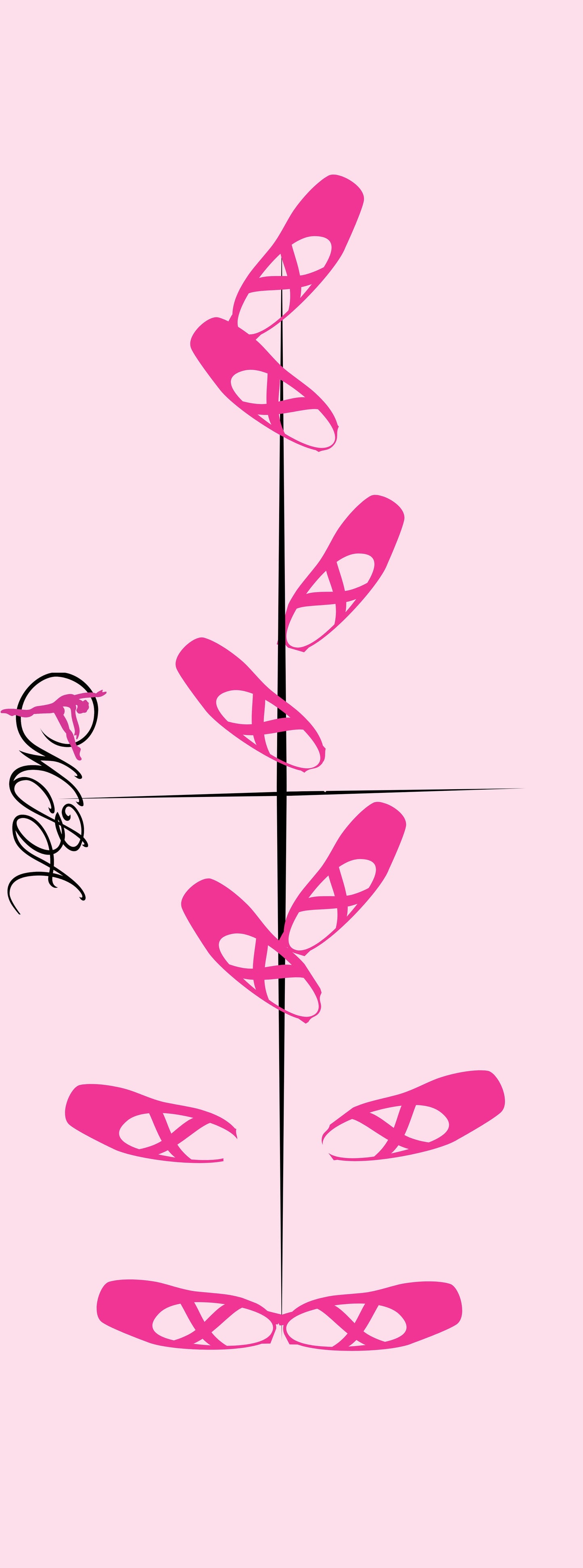 Custom ballet positions mat