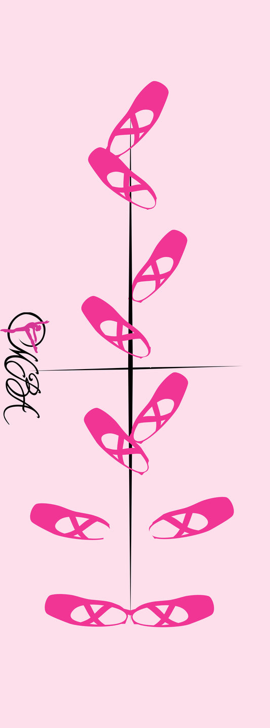 Custom ballet positions mat